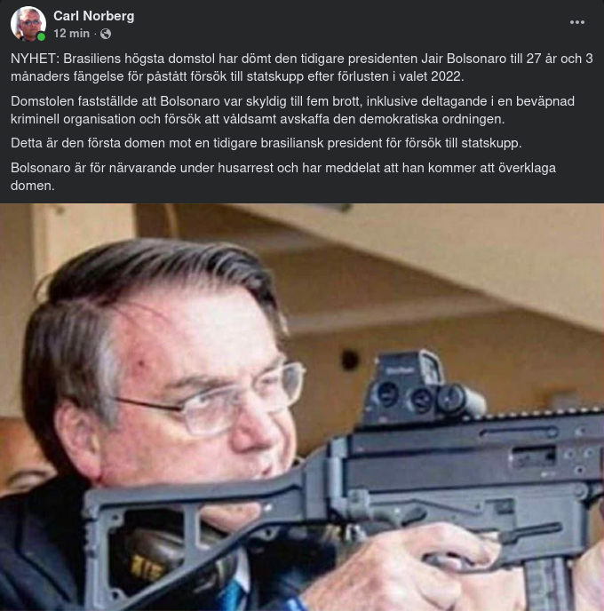 Bolsonaro Dömd Till 27 År