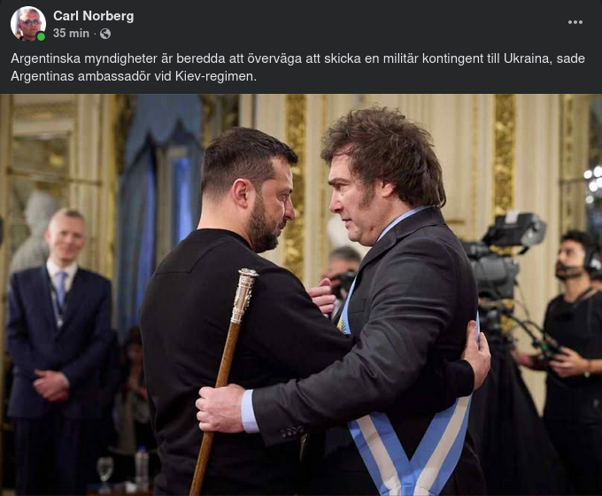 Argentina Redo Att Överväga Militär Kontingent Till Ukraina