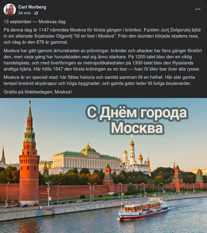 Grattis På Födelsedagen Moskva