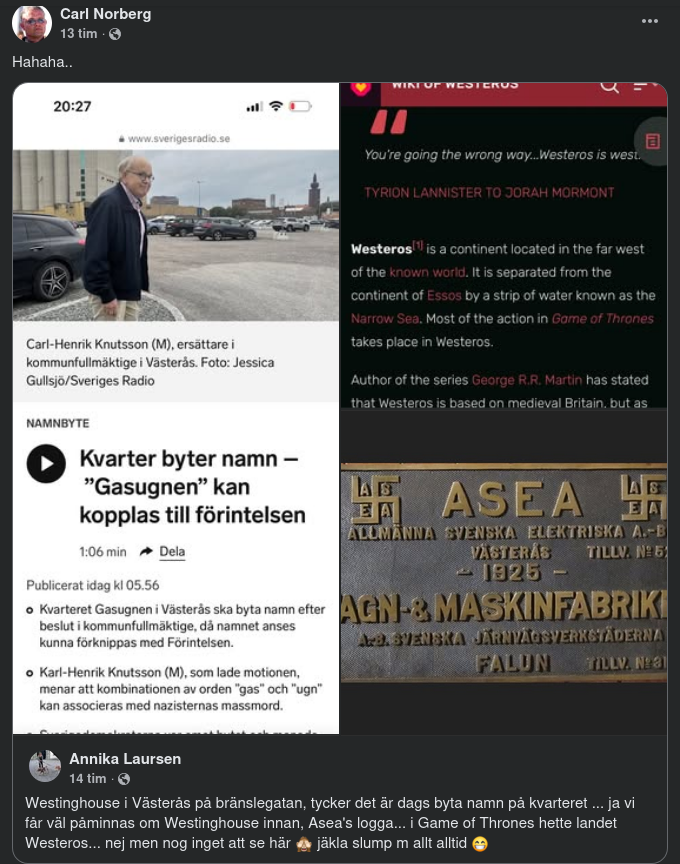 Förintelsen Får Kvarter Gasugnen I Västerås Att Byta Namn