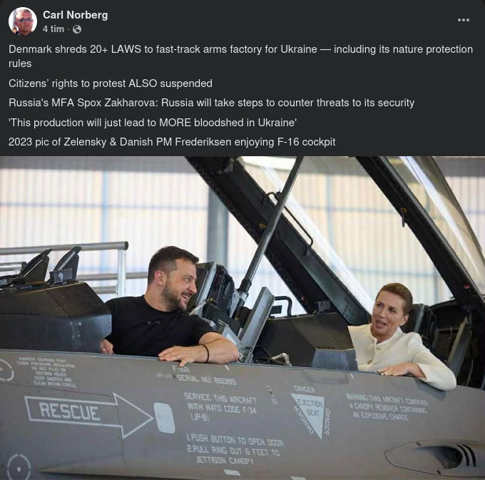 Lagöverskridande Danskt Ukrainastöd