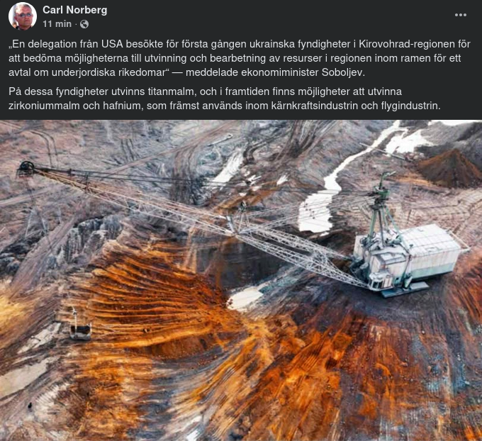 Amerikanskt Besök På Ukrainsk Mineralfyndighet