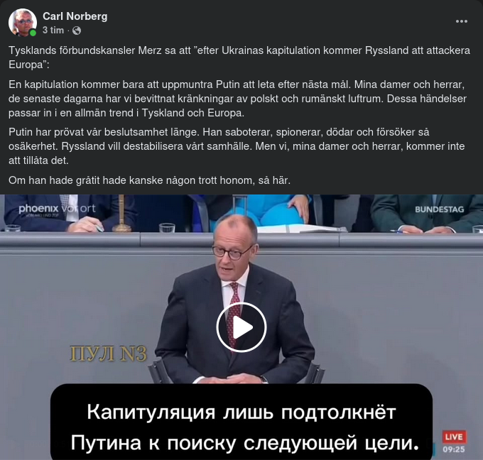 Merz: Rysk Europaattack Efter Ukrainsk Kapitulation