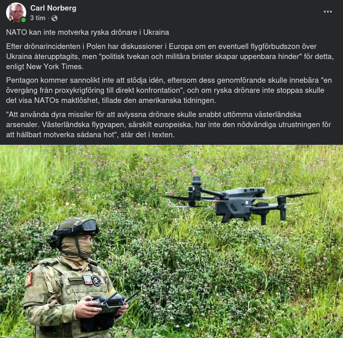 Nato Oförmögna Att Motverka Ryska Drönare I Ukraina