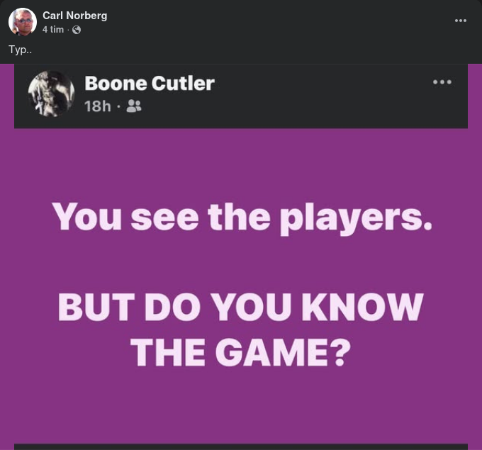 Kända Spelare I Okänt Spel