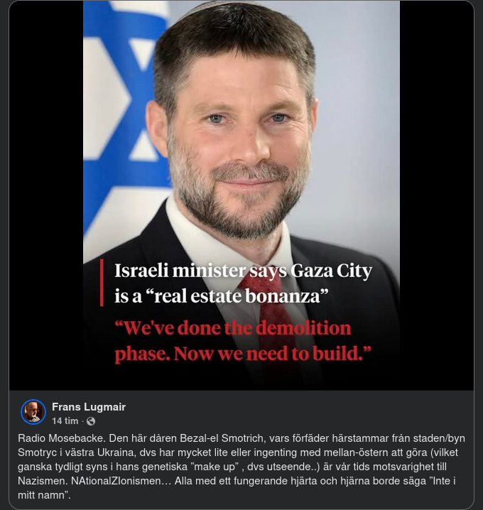 NA[ational]ZI[onist] Om Gaza