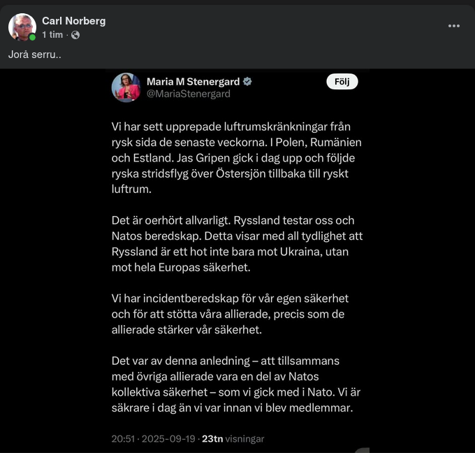 Stenergard Försäkrar Att Vi Är Säkrare Som Natomedlemmar