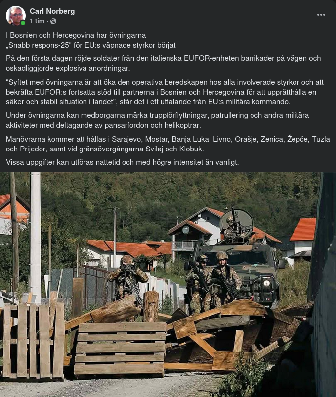 Påbörjade Övningar I Bosnien och Hercegovina