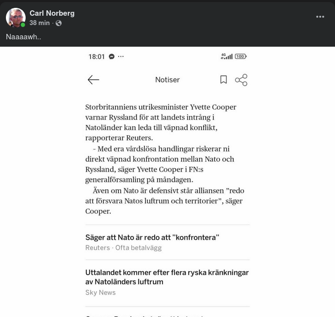 Storbritannien Varnar För Väpnad Konflikt Över Ryskt Intrång..