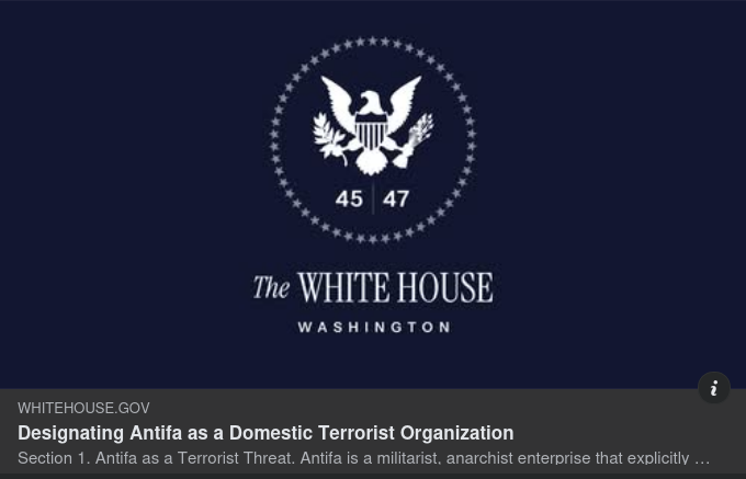 Antifa Officiellt Terroristklassat