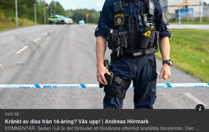 AI & Kränkta Poliser I SvD