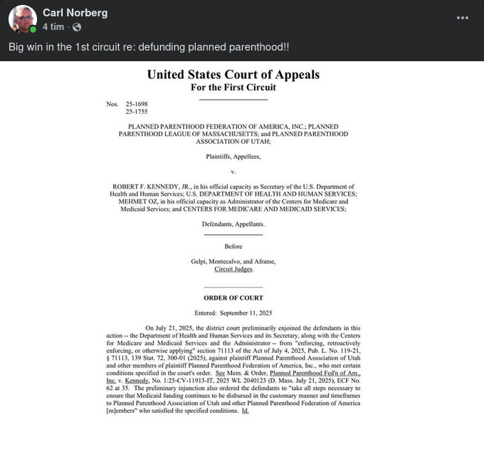 Juridisk Väg Till Ett Avfinansierat Planned Parenthood