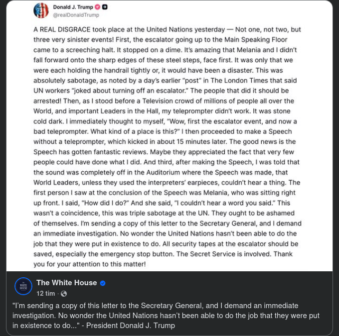 Trump Om Sitt FN-Besök