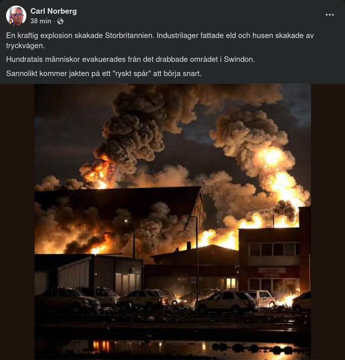 Kraftig Explosion I Storbritannien