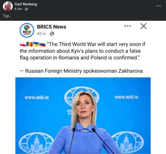 Zakharova Om Snar WWIII Start