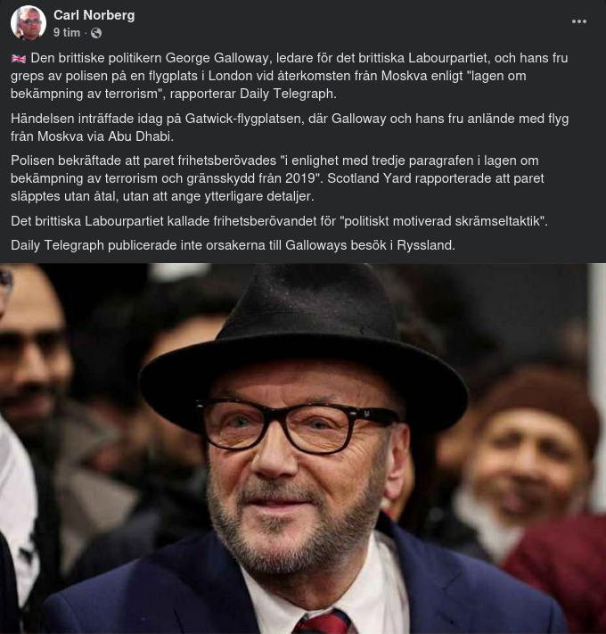 Galloway Med Fru Gripna & Släppta