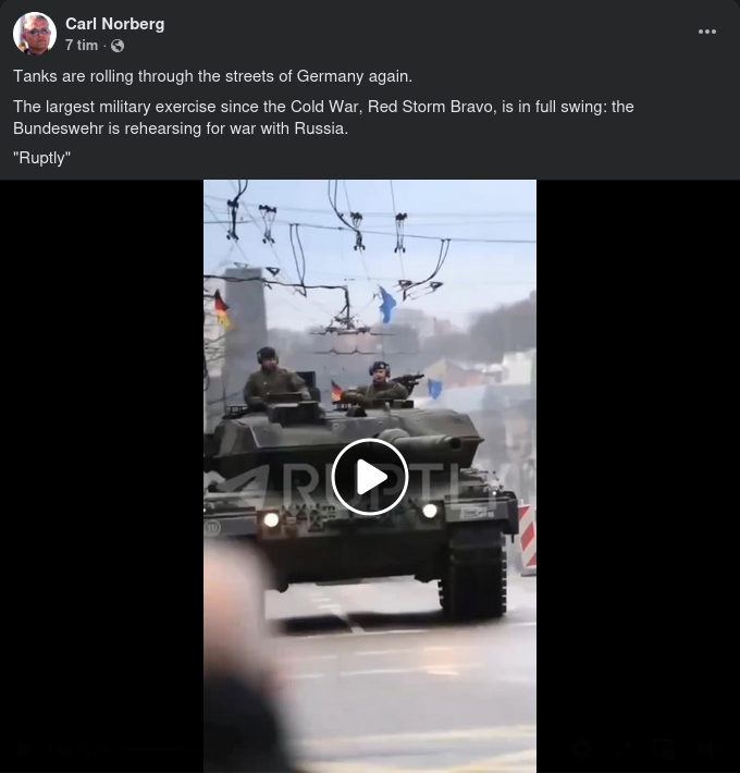 Red Storm Bravo - Rullande Stridsvagnar På Tyska Gator Igen