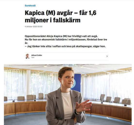 Miljonfallskärm I Sundsvall