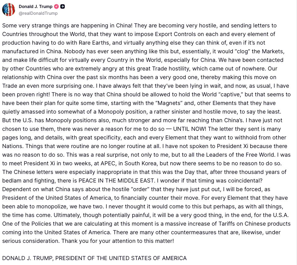 Trump Om Handelsfientliga Kinabrev..