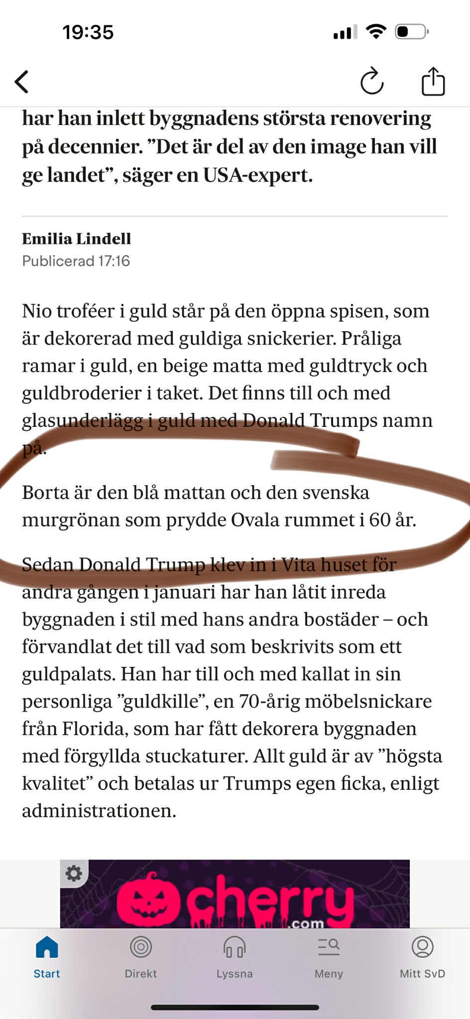 Borta Från Det Ovala Rummet
