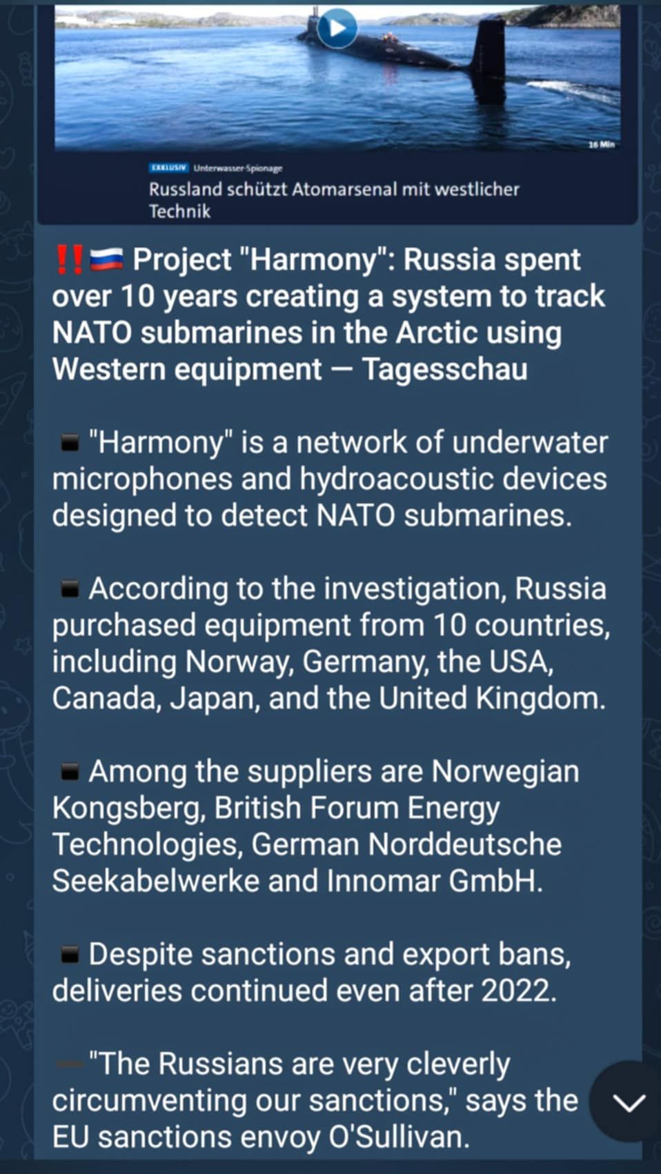 Rysk Ubåtsharmoni..