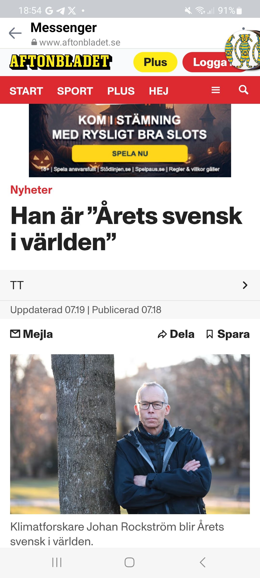 Årets Svensk I Världen - Rockström