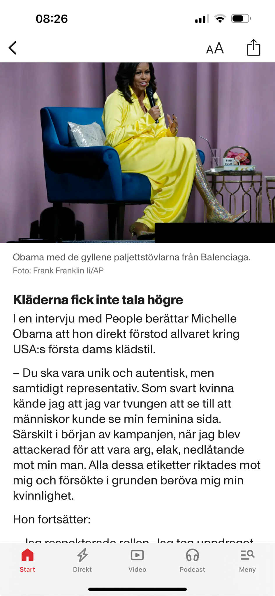 Michelle Om Sin Kvinnlighet
