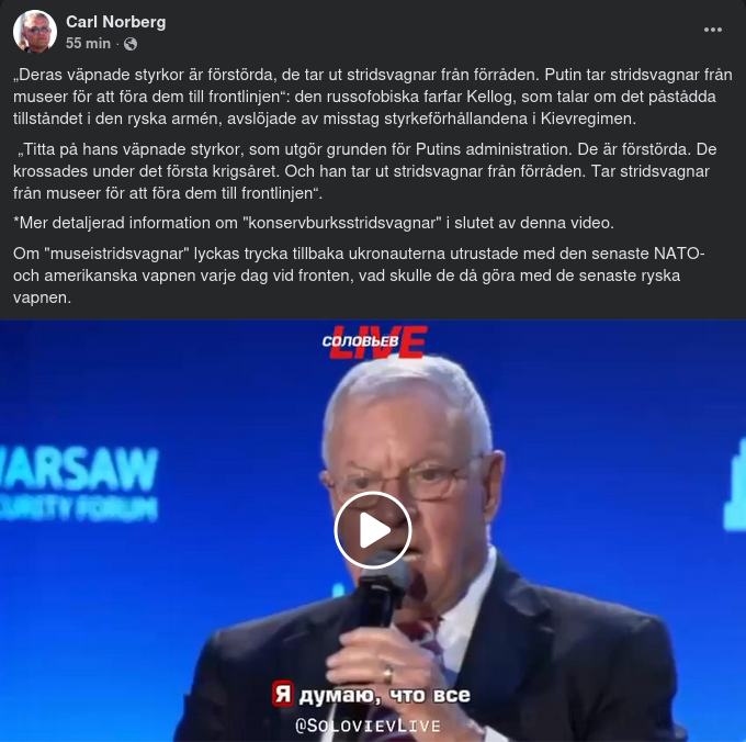 Kellog Om Ryska Arméns Tillstånd..