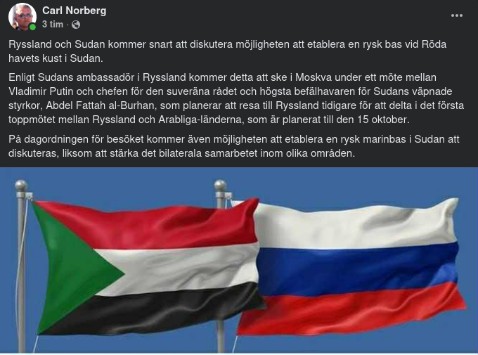 Möjlig Rysk Bas I Sudan
