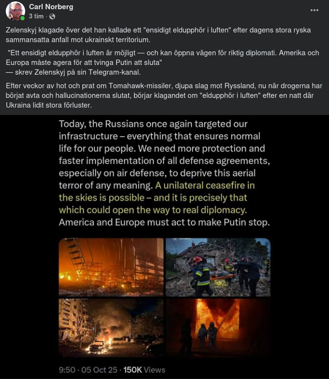 Zelensky-Klagande Över Ensidig Vapenvila