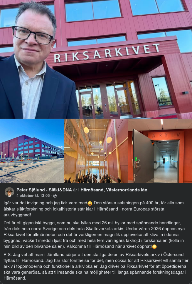 Norra Europas Största Arkivbyggnad Invigd I Härnösand