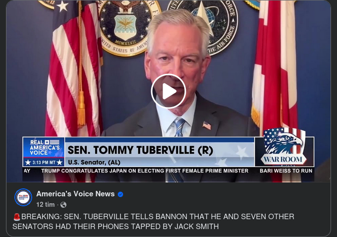 Åtta Senatorer Avlyssnade Av Jack Smith