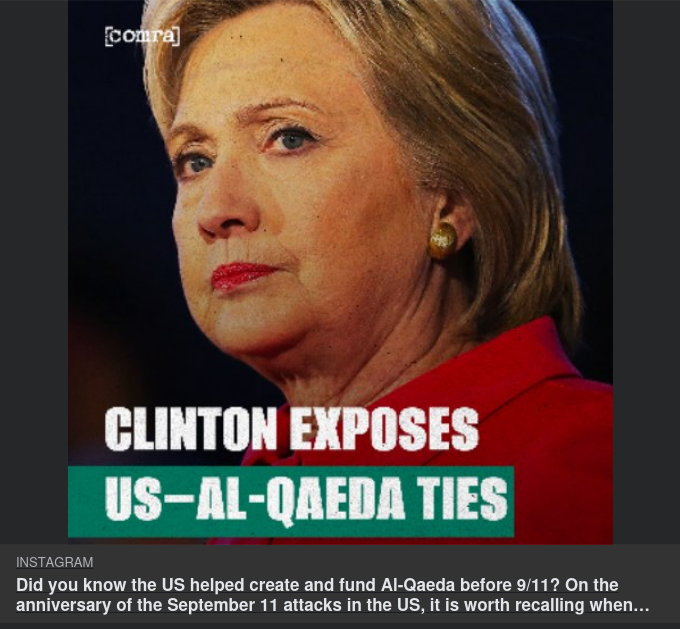 Hillary Om Starten Av Al-Qaida