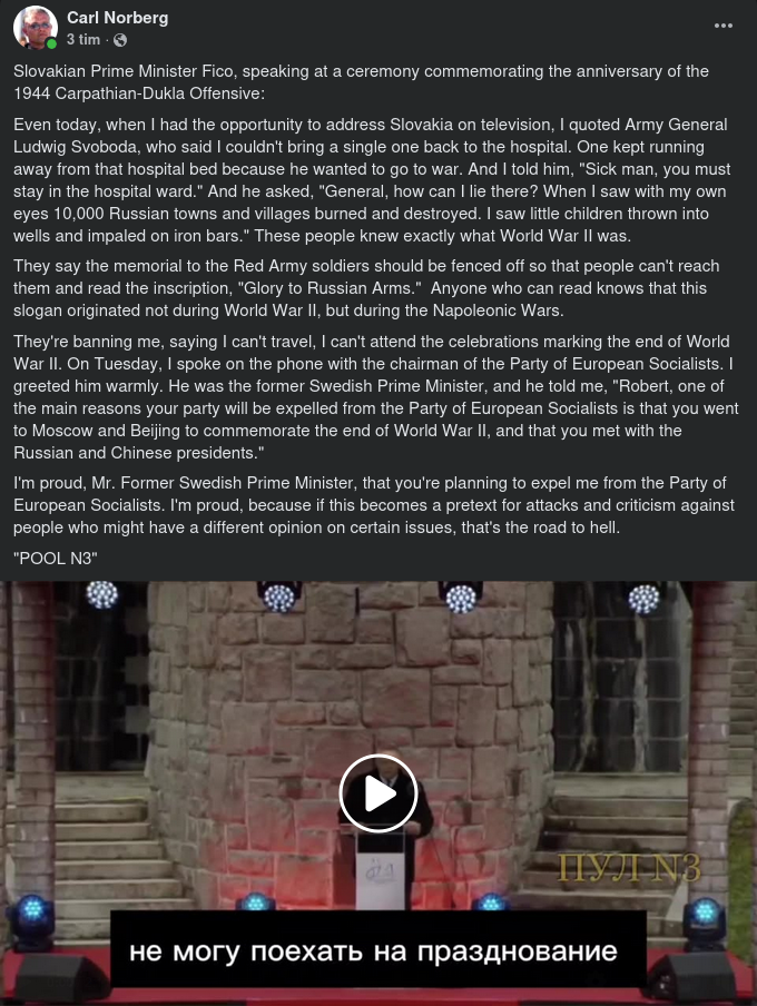 Fico Kommenterar Löfvens Planer På Uteslutning