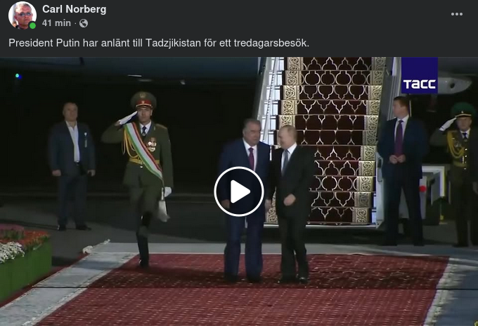 Putin På Tredagarsbesök I Tadzjikistan & Medvedev Pyongyang