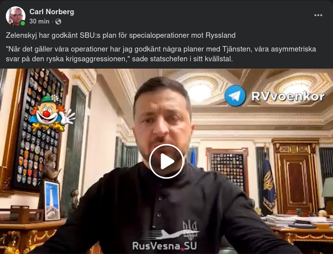 Zelensky Godkänner Specialoperationer Mot Ryssland & Sänder Månadspeng Till Saudiarabisk Bank