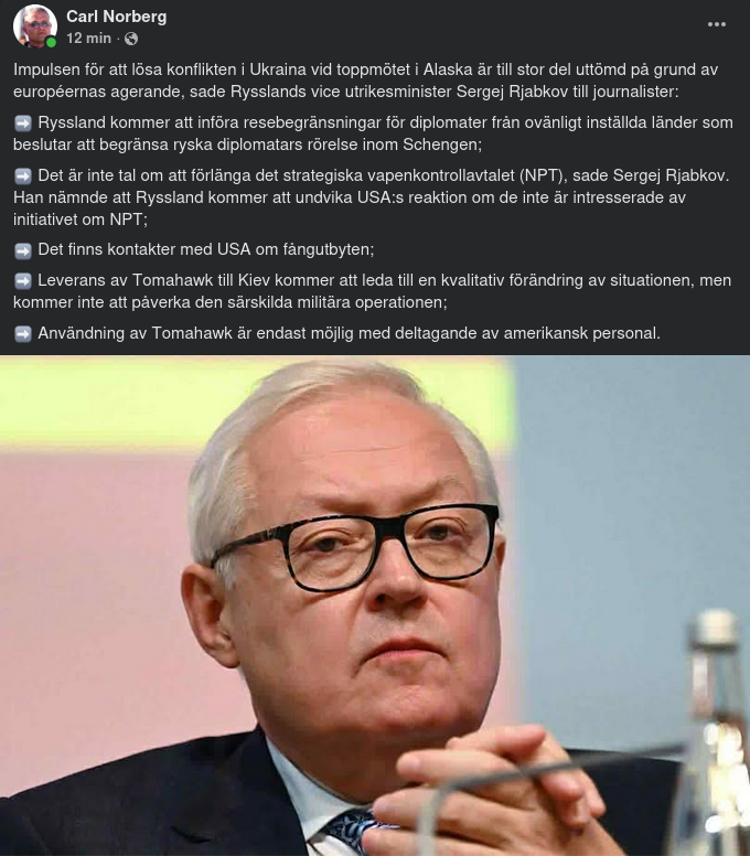 Europeiskt Agerande Uttömmer Konfliktlösningsimpuls Från Alaskamöte