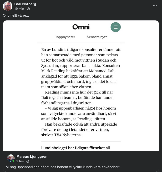 Samarbetspartner Med Lundin I Sudan