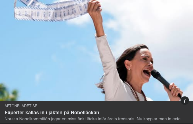 Experter Inkallade I Jakt På Nobelläckan