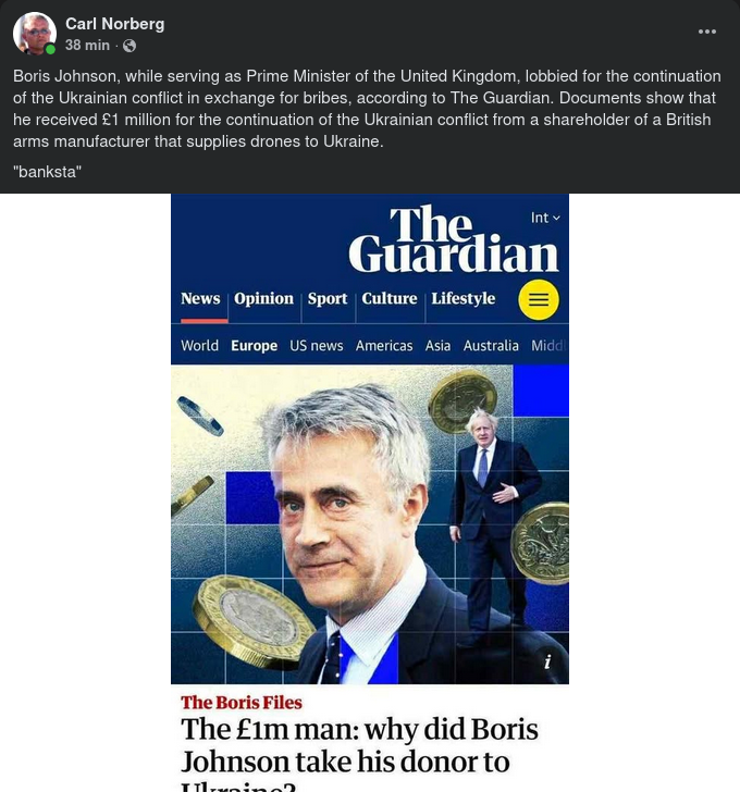 En Miljon £ Till Boris