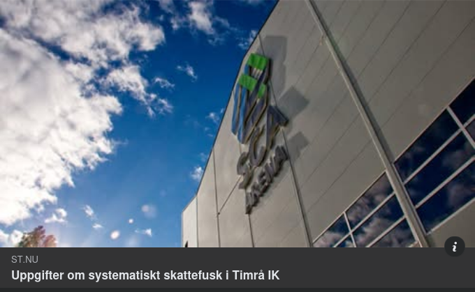 Systematiskt Skattefusk I Timrå IK