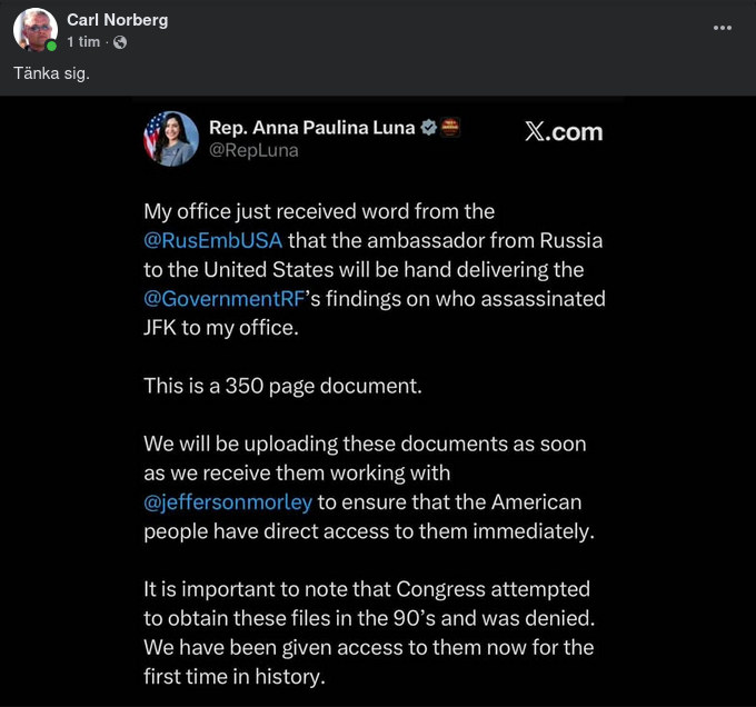 350 Sidor Från Ryssland Till USA Om JFK-Mordet