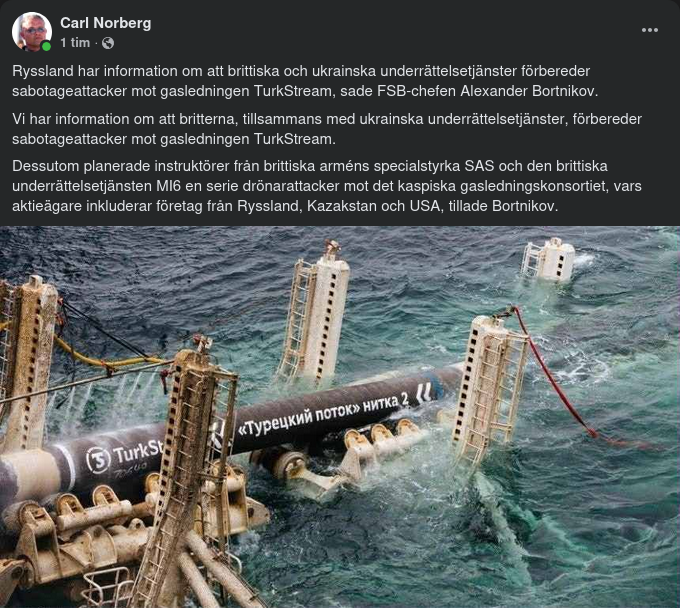 Sabotageplaneringsinformation Om TurkStream