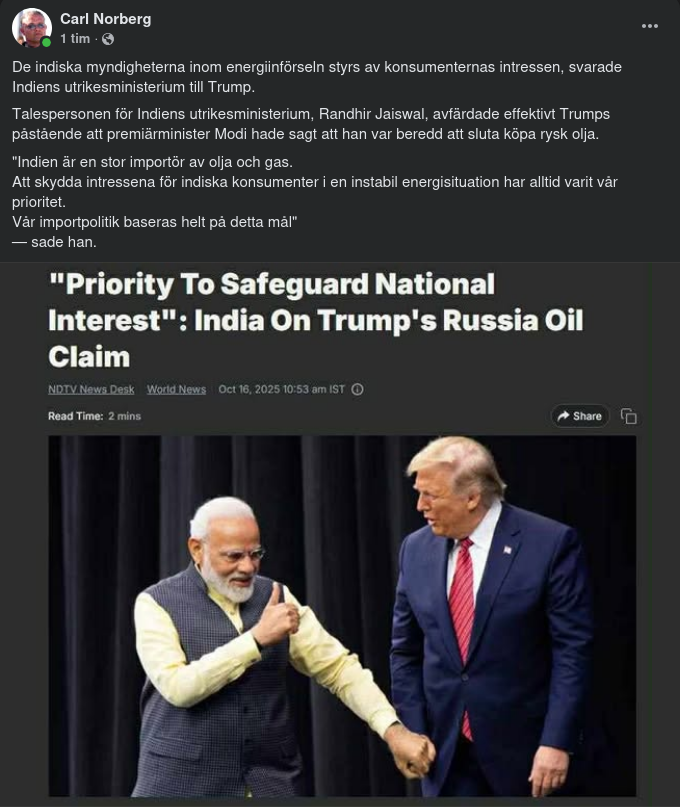 Indien Rysk Olja