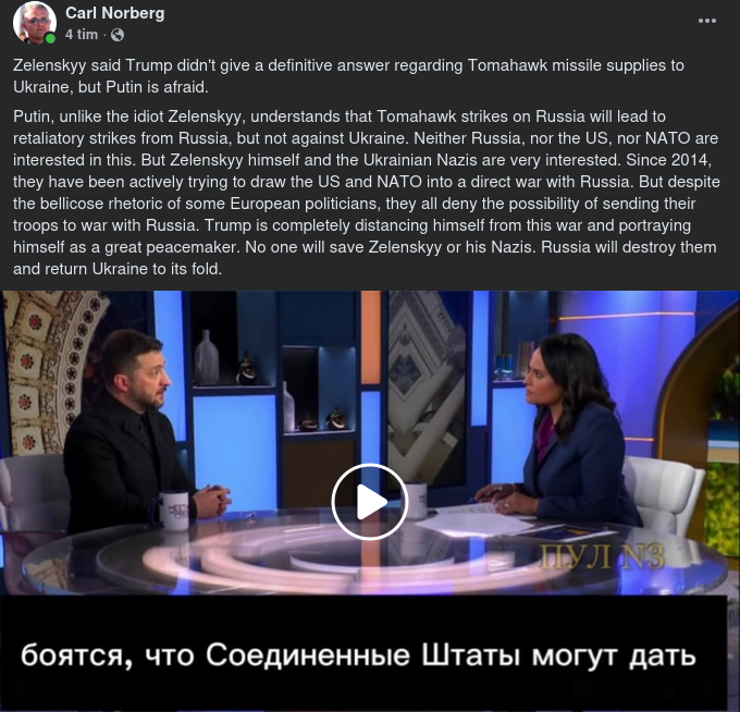 Zelensky Utan Definitivt Tomahawksvar