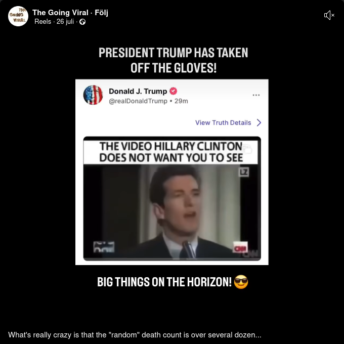 Trump Postar Video Om Clintons Dödsspår