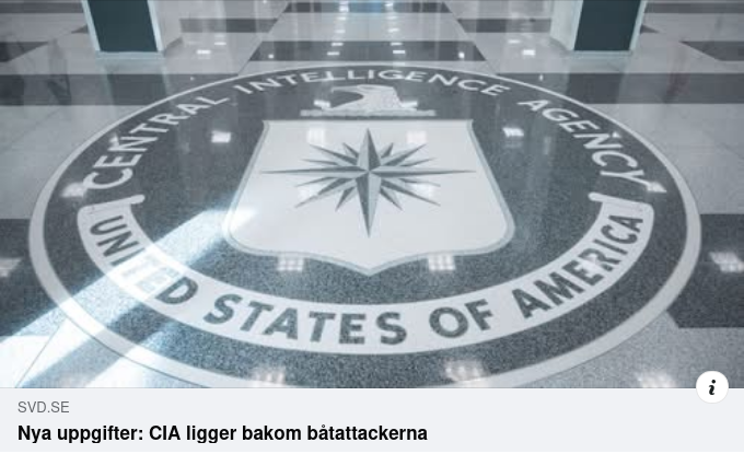 CIA Bakom Båtattackerna