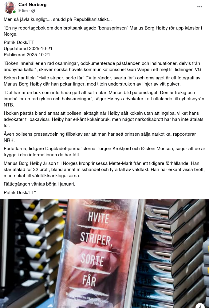 Upprörande Bok Om Norsk Bonusprins..