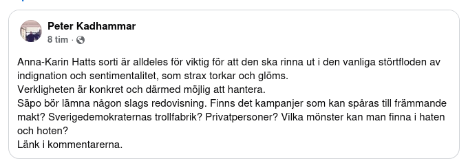 Kadhammar Om Hatts Sorti