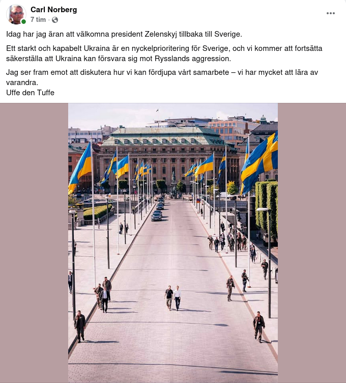 Barnhandlaren & Reidar Glada Över Zelensky-Besök Till Linköping